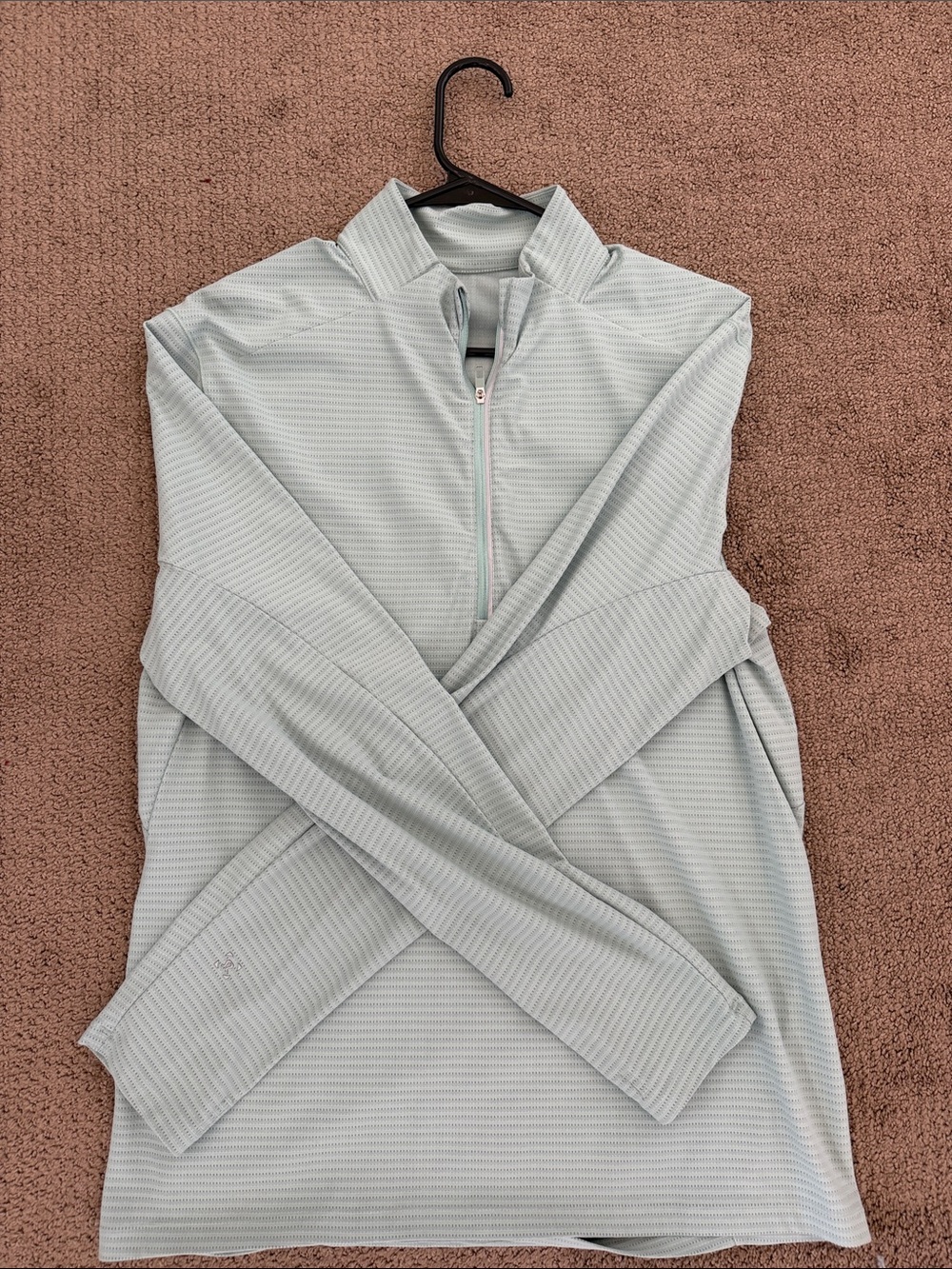 lululemon athletica Light Gray Quarter-Zip Men's Sweater
